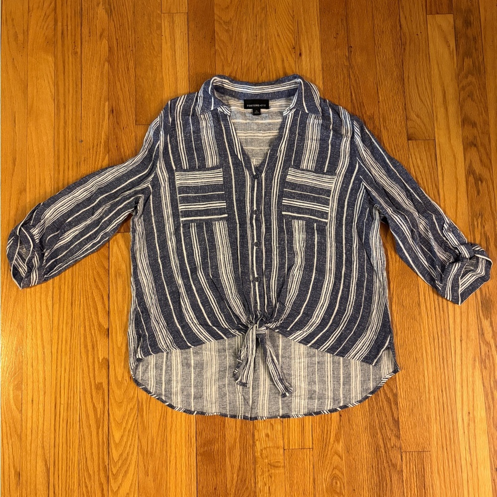 Blue Striped Women's Shirt